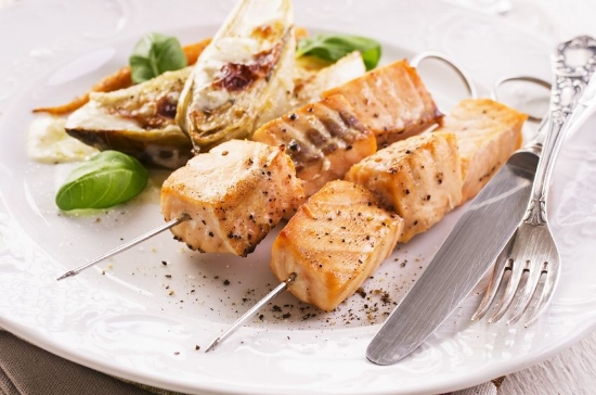Hickory top smoked salmon